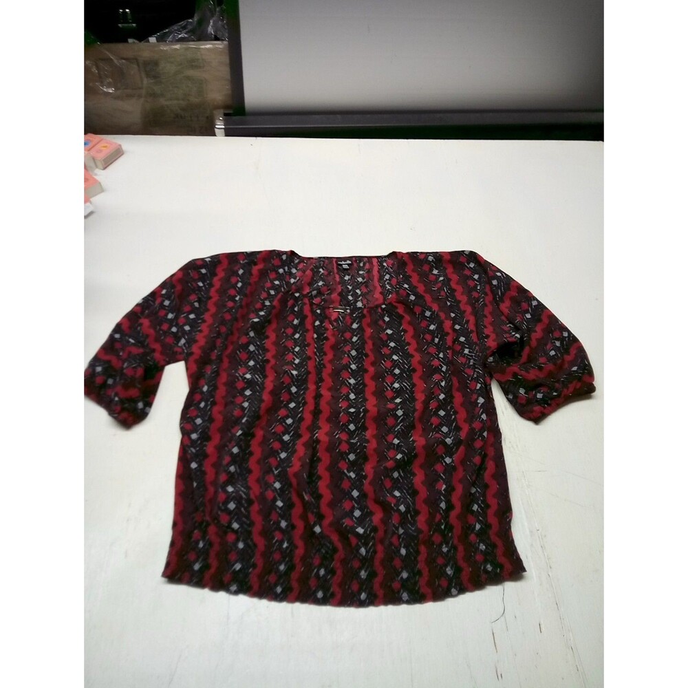 Rafaela Multicolors Medium polyester 3/4 sleeve blouse Elastic Waist And Cuffs